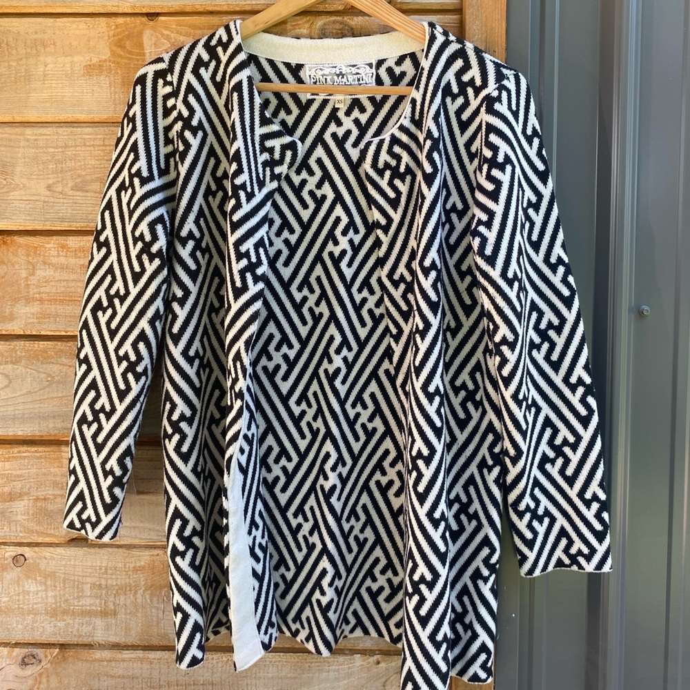 Pink Martini Open Front Cardigan